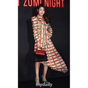 RARE! NWT $7985 RUNWAY GUCCI long silk dress IT40 / US 6.  white red